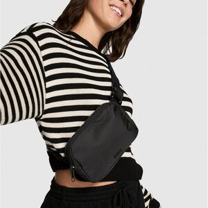 Victoria's Secret Sleek Black Crossbody Bag
